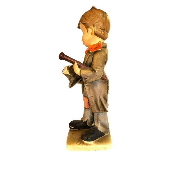 Vintage Boy Top Hat Hummel Like Porcelain Hand Painted Figurine Statue - Picture 2 of 6